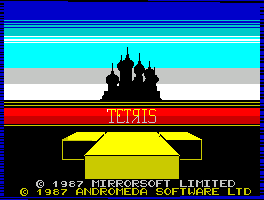 Ecran titre de Tetris